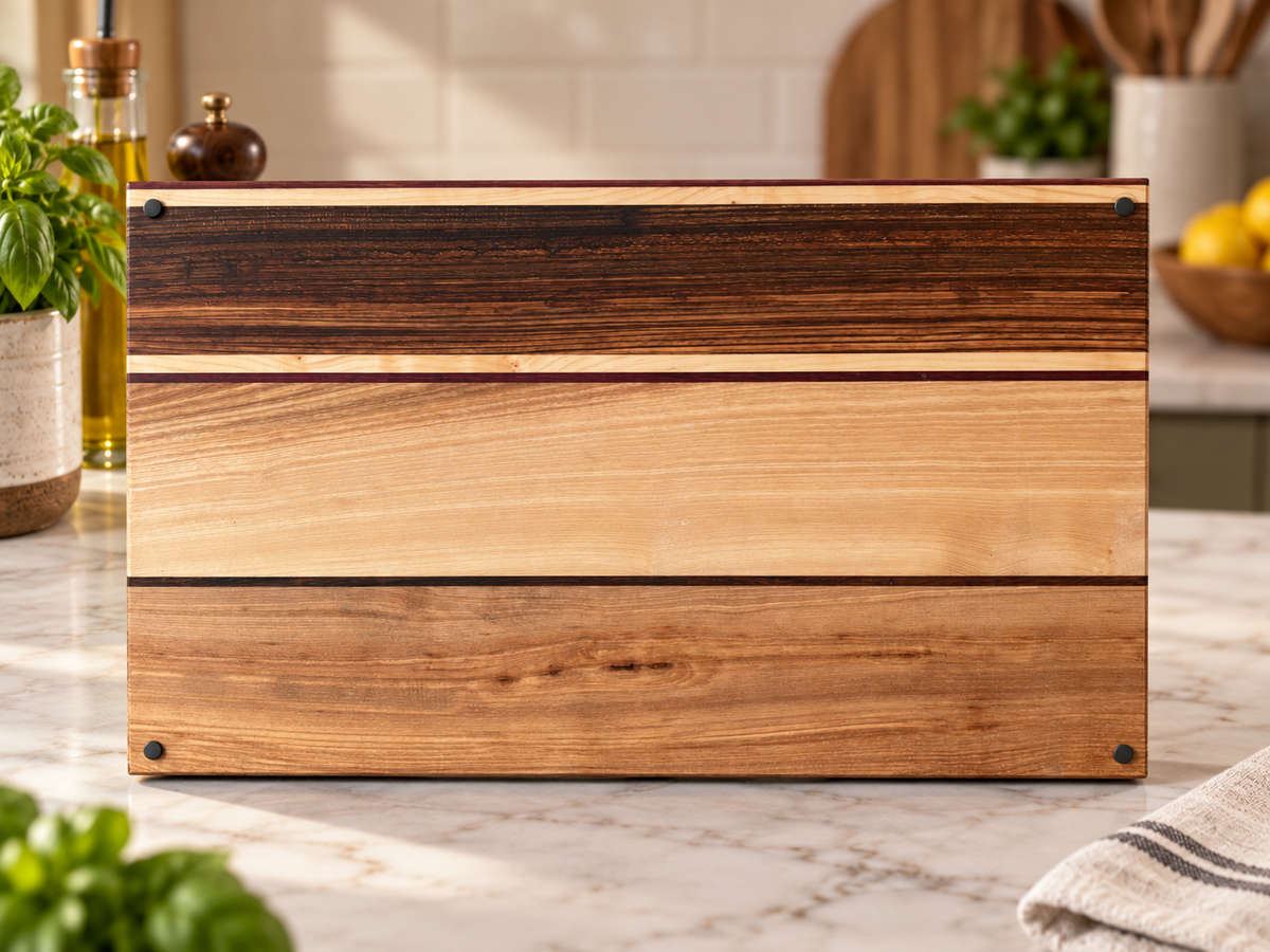 Handgemaakte Snijplank van Luxe Houtsoorten | DK Wood Design