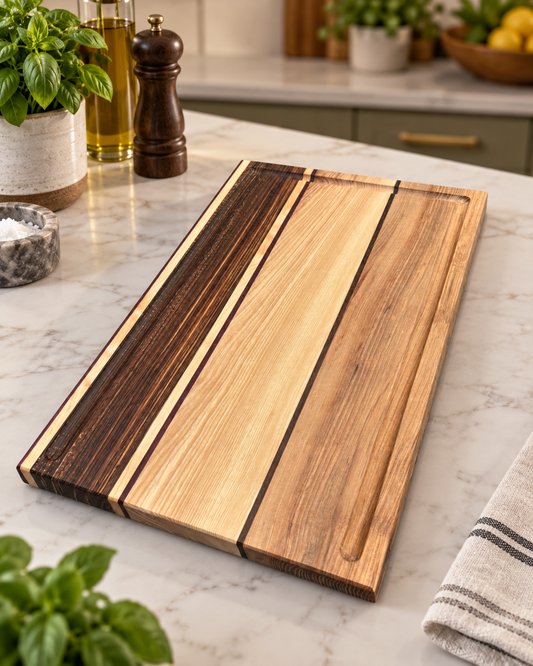Handgemaakte Snijplank van Luxe Houtsoorten | DK Wood Design